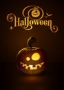 Jack-o-Lantern Dark Dummy Royalty Free Stock Photo